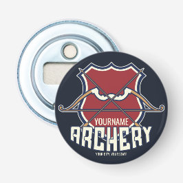 名パーソナライズされた前アーチェリースポーツ反曲弓矢 栓抜き