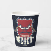 名パーソナライズされた前アーチェリースポーツ反曲弓矢 紙コップ (正面)