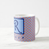 名パーソナライズされた前イニシャル コーヒーマグカップ (正面右)
