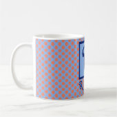 名パーソナライズされた前イニシャル コーヒーマグカップ (左)