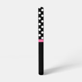 名パーソナライズされた前エレガントピンクボウ SAMSUNG GALAXYケース (左側面)