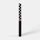 名パーソナライズされた前エレガントピンクボウ SAMSUNG GALAXYケース (右側面)