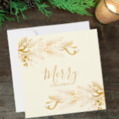 名パーソナライズされた前エレガントユニーククリスマス シーズンカード