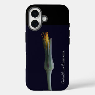 名パーソナライズされた前エレガント(黒) iPhone 16ケース