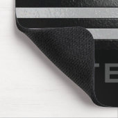 名パーソナライズされた前エンボス青線フラグ マウスパッド (コーナー)