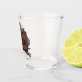 名パーソナライズされた前カウボーイガンズウェスタンランチサイン ショットグラス (右)