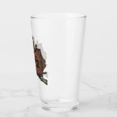 名パーソナライズされた前カウボーイガンズウェスタンランチサイン タンブラーグラス (左)