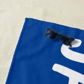 名パーソナライズされた前カスタムプール誕生日休暇 ビーチタオル (インサイチュ)