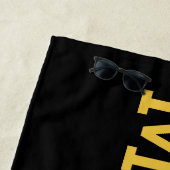 名パーソナライズされた前カスタムプール誕生日休暇 ビーチタオル (インサイチュ)