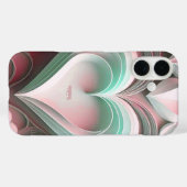 名パーソナライズされた前カスタム文字紙ハート Case-Mate iPhoneケース (裏面 (横))