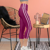 名パーソナライズされた前カスタム白ワイン猫ママおもしろい カプリレギンス