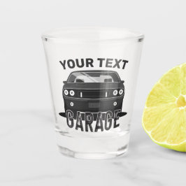 名パーソナライズされた前クラシック名マッスルカーガレージレトロ ショットグラス