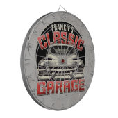 名パーソナライズされた前クラシック車ガレージカスタムショップ ダーツボード (正面左)