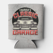 名パーソナライズされた前クラシック車ガレージカスタムショップ 缶クーラー (正面)