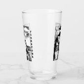 名パーソナライズされた前クールボディビルカウボーイアート タンブラーグラス (左)