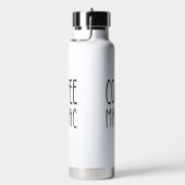 名パーソナライズされた前コーヒーマニアック – おもしろい ウォーターボトル (右面)