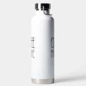 名パーソナライズされた前コーヒーマニアック – おもしろい ウォーターボトル (左面)