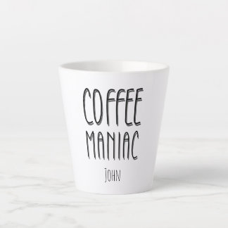 名パーソナライズされた前コーヒーマニアック – おもしろい カフェラテマグ