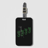 名パーソナライズされた前ゴモダンルフ ラゲッジタグ (正面縦)