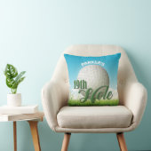 名パーソナライズされた前ゴルファーGolf Pro Ball 19th Hole クッション (椅子)