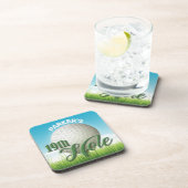 名パーソナライズされた前ゴルファーGolf Pro Ball 19th Hole コースター (右側)