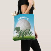 名パーソナライズされた前ゴルファーGolf Pro Ball 19th Hole トートバッグ (クローズアップ)