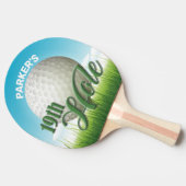 名パーソナライズされた前ゴルファーGolf Pro Ball 19th Hole 卓球ラケット (横)