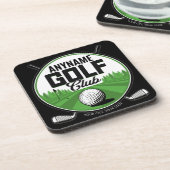 名パーソナライズされた前ゴルフクラブプレーヤー コースター (左側)