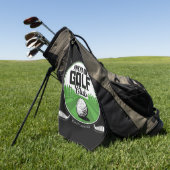 名パーソナライズされた前ゴルフクラブプレーヤー ゴルフタオル (グリーン)