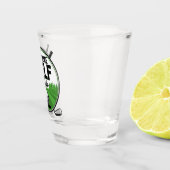 名パーソナライズされた前ゴルフクラブプレーヤー ショットグラス (右)