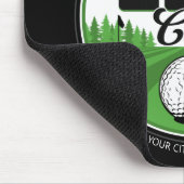 名パーソナライズされた前ゴルフクラブプレーヤー マウスパッド (コーナー)