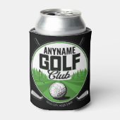 名パーソナライズされた前ゴルフクラブプレーヤー 缶クーラー (缶正面)