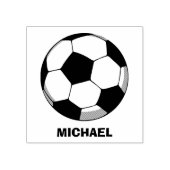 名パーソナライズされた前サッカーのボールスタンプ ラバースタンプ (インプリント)