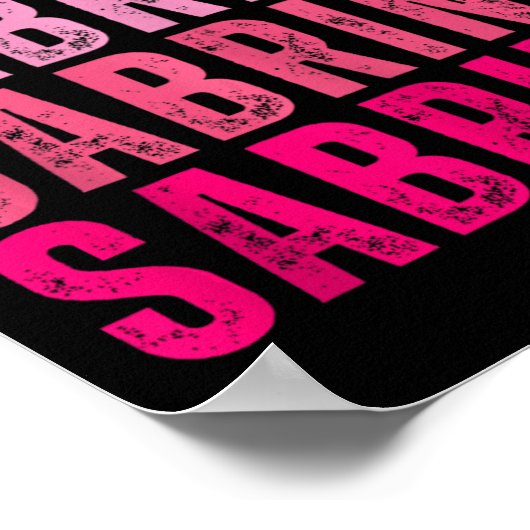 名パーソナライズされた前サブリナI愛サブリナヴィンテージ ポスター (角)