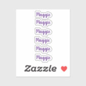 名パーソナライズされた前シール シール (シート)