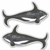 名パーソナライズされた前シール シール (正面)