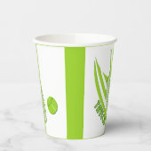 名パーソナライズされた前テニス付きスポーツ 紙コップ (左)