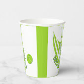 名パーソナライズされた前テニス付きスポーツ 紙コップ (右)