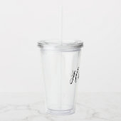 名パーソナライズされた前バチェロレッテ アクリルタンブラー (右)