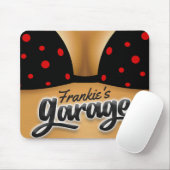 名パーソナライズされた前ビキニBabeガールマンケーブガレージ マウスパッド (マウス)