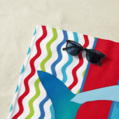 名パーソナライズされた前ビーチタオル ビーチタオル (インサイチュ)