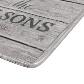 名パーソナライズされた前ファームハ素朴フェイクウス カッティングボード (角)