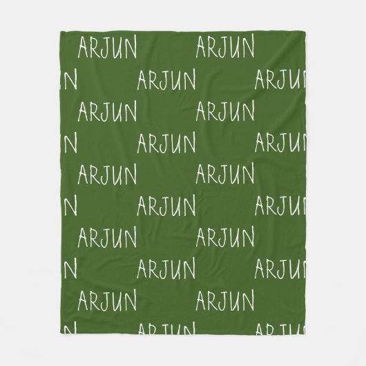 名パーソナライズされた前フリースブランケット フリースブランケット (正面)