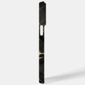 名パーソナライズされた前ブラックゴールデン大理石カスタム Case-Mate iPhoneケース (裏面 / 右)