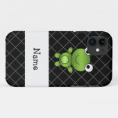 名パーソナライズされた前ベビーカエル黒十字架 Case-Mate iPhoneケース (裏面(横))