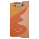 名パーソナライズされた前ボホ南西モダン風景 クリップボード (左)