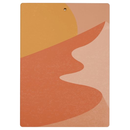 名パーソナライズされた前ボホ南西モダン風景 クリップボード (裏面)