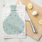 名パーソナライズされた前ママヴィンテージ花かわいい キッチンタオル (四つ折り)