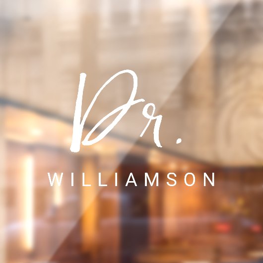 名パーソナライズされた前ミニマル医師の卒業 ウィンドウサイン (シート2)