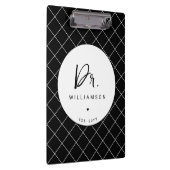 名パーソナライズされた前ミニマル医師の卒業 クリップボード (右)